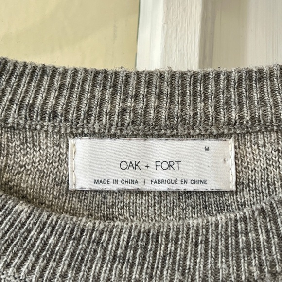 Oak + Fort Medium Short Sleeve Checkered Sweater - Picture 2 of 3